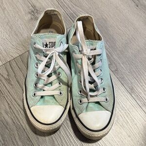 Converse Light Green Sneakers with White Accents